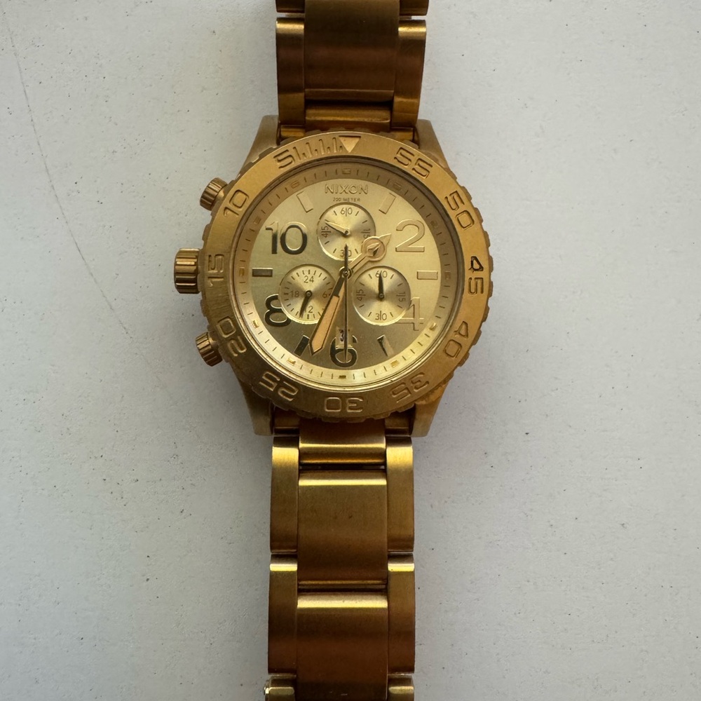 Nixon Gold 42-20 Chronograph Women’s Watch